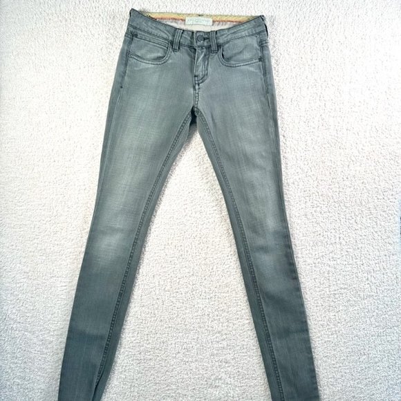 Stella McCartney Jeans Women's 25 Gray Skinny Denim Size 25 (26x34) Fall Utility - Picture 1 of 16